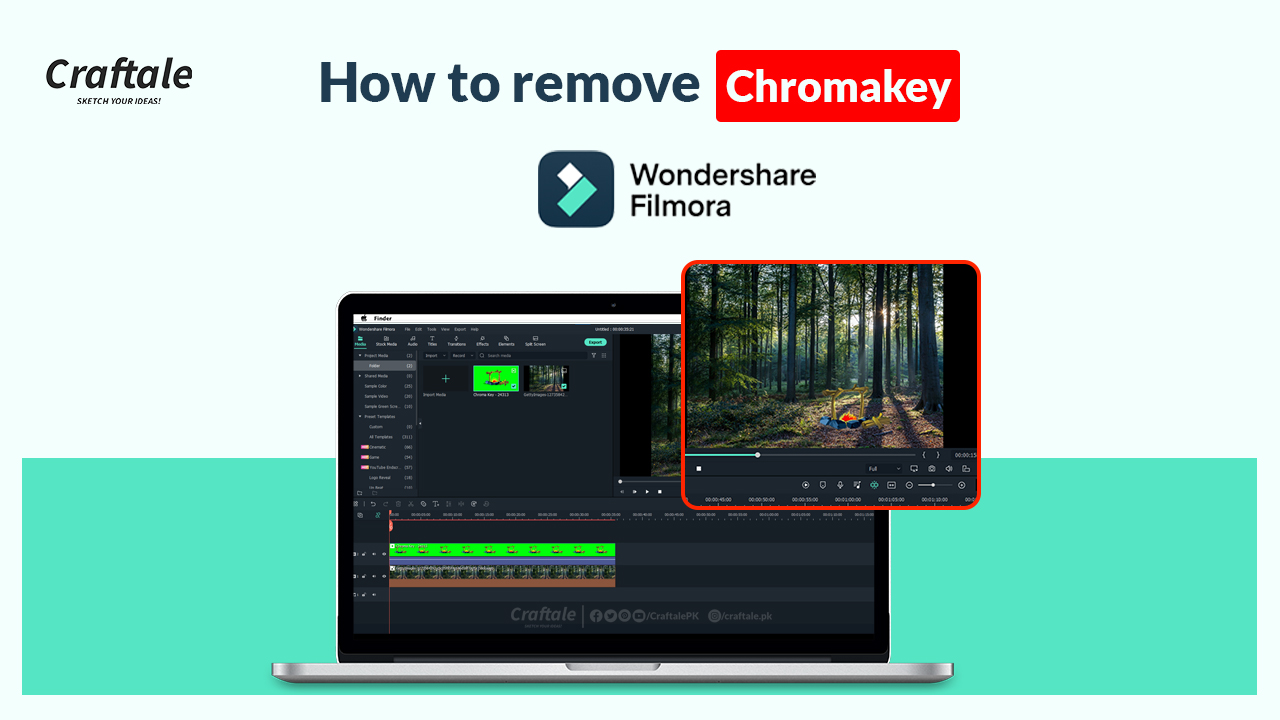How to remove the green screen in Filmora Video Editor