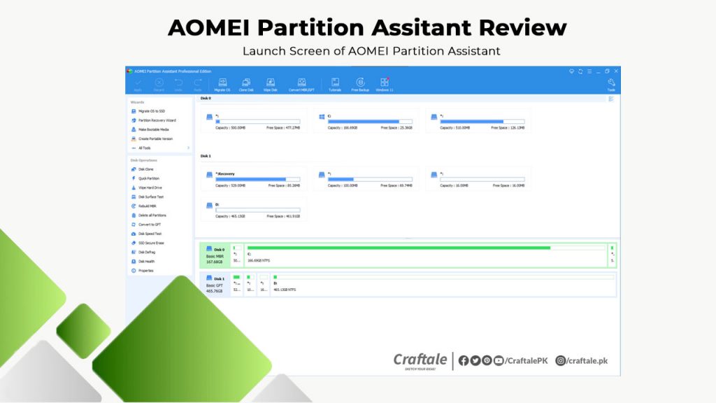 Launch Screen of AOMEI Partition Assistant