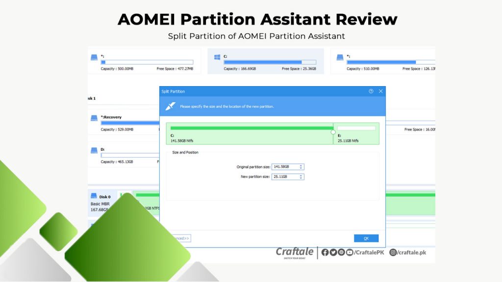 Split Partitions in AOMEI Partitions Assistant Easily