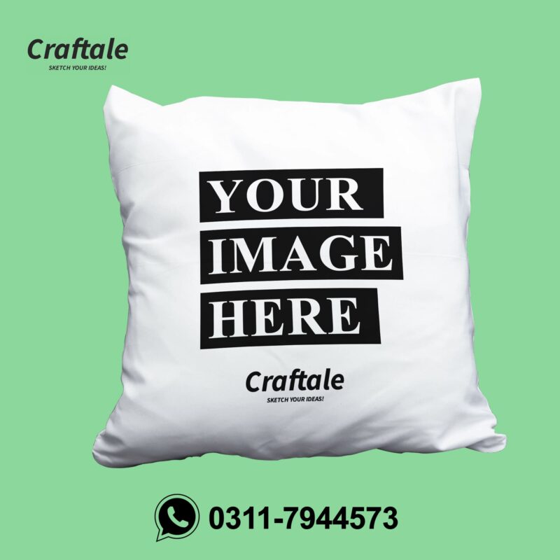 Customized Simple Cushion with Picture Logo or Name Sample 1
