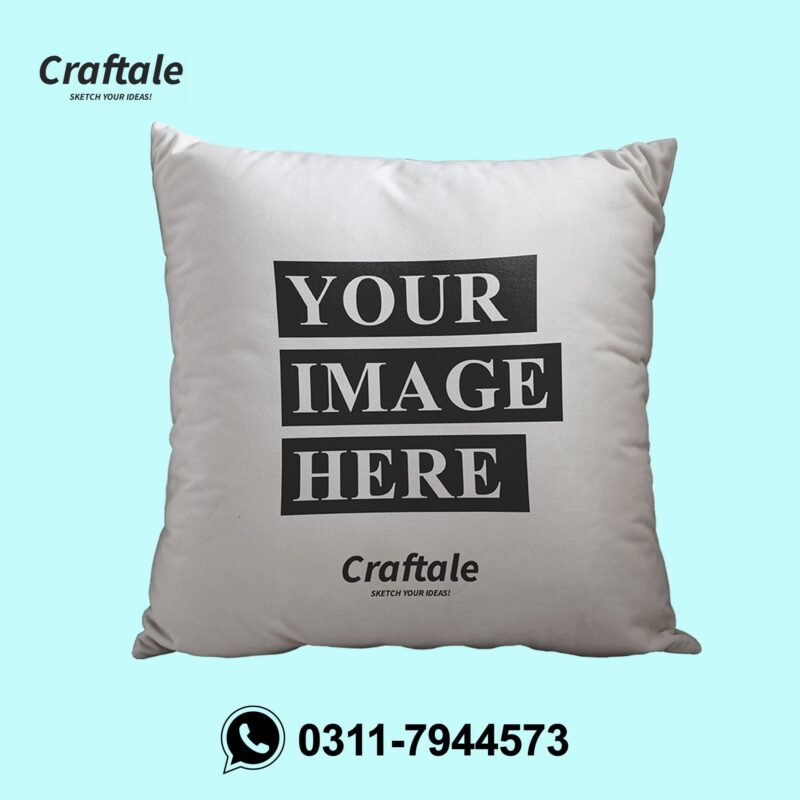 Customized Simple Cushion with Picture Logo or Name Sample 2