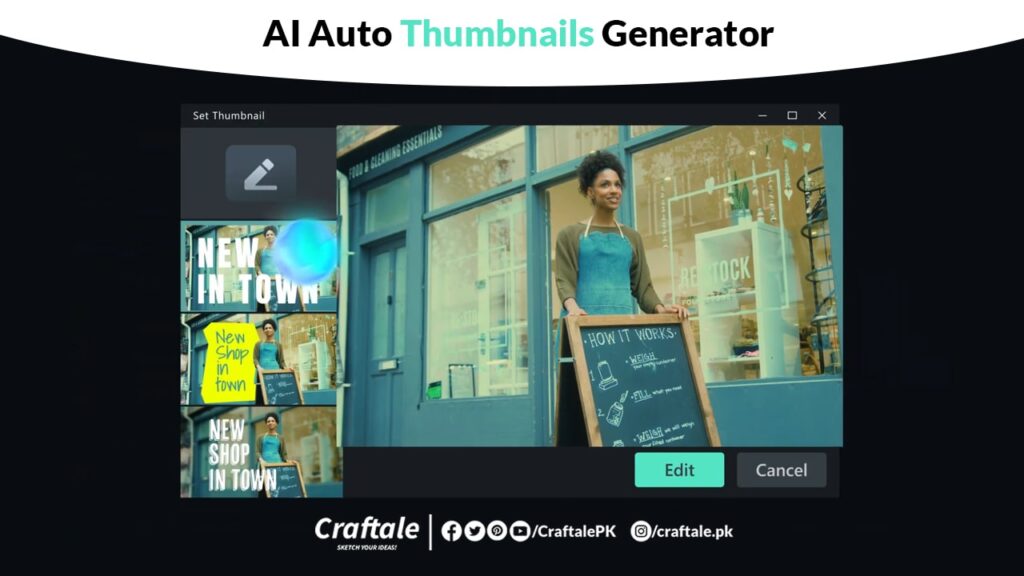 AI Auto Thumbnail Generator