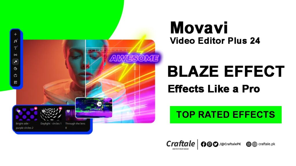 Blaze Effect in Movavi Video Editor Plus 24