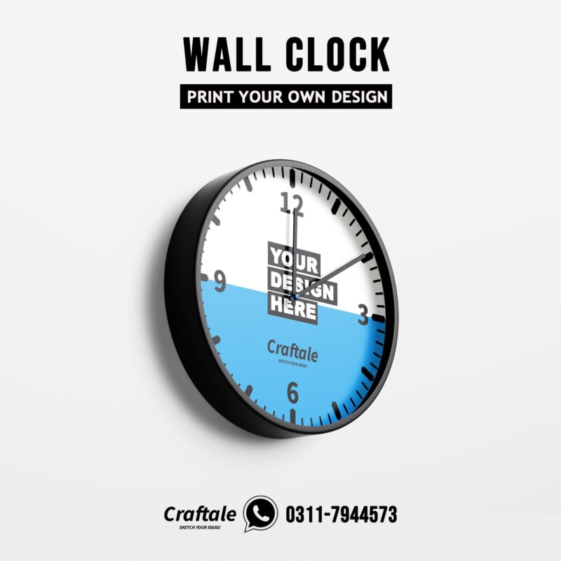 Customized Wall Clock with your Picture, Logo or Name Sample 2
